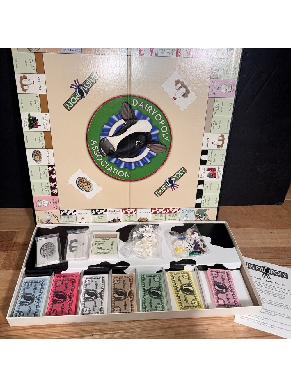 Dairyopoly Board Game 1997 Udder Games Complete Dairy Farm Monopoly Parody